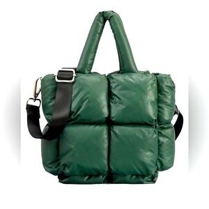 NWT-Brand New-Crossbody Quilted-Puffer Shoulder Tote Bag 👜